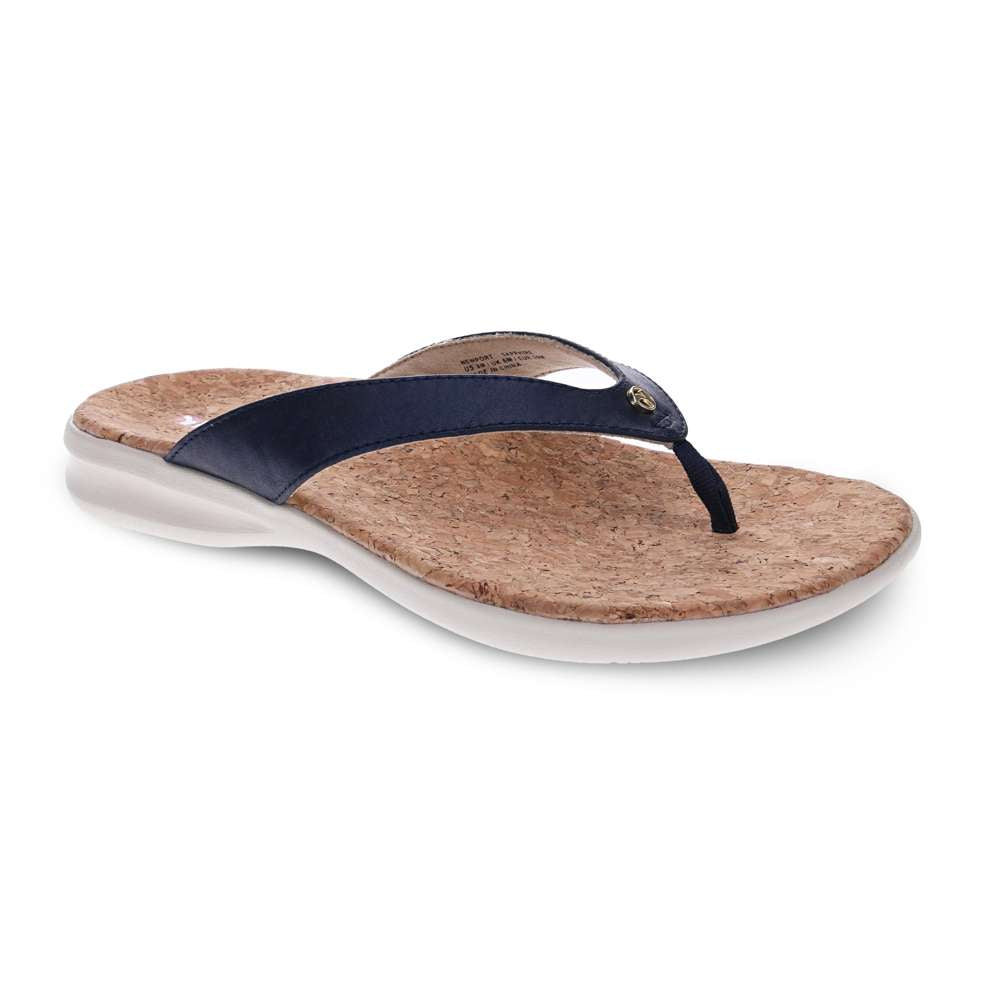 Newport Toe Post Sandal - Sapphire