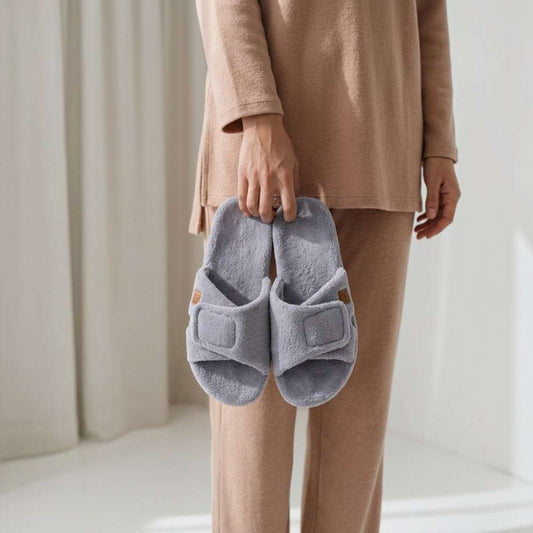Lifestyle image for Comfy Slipper - Grey