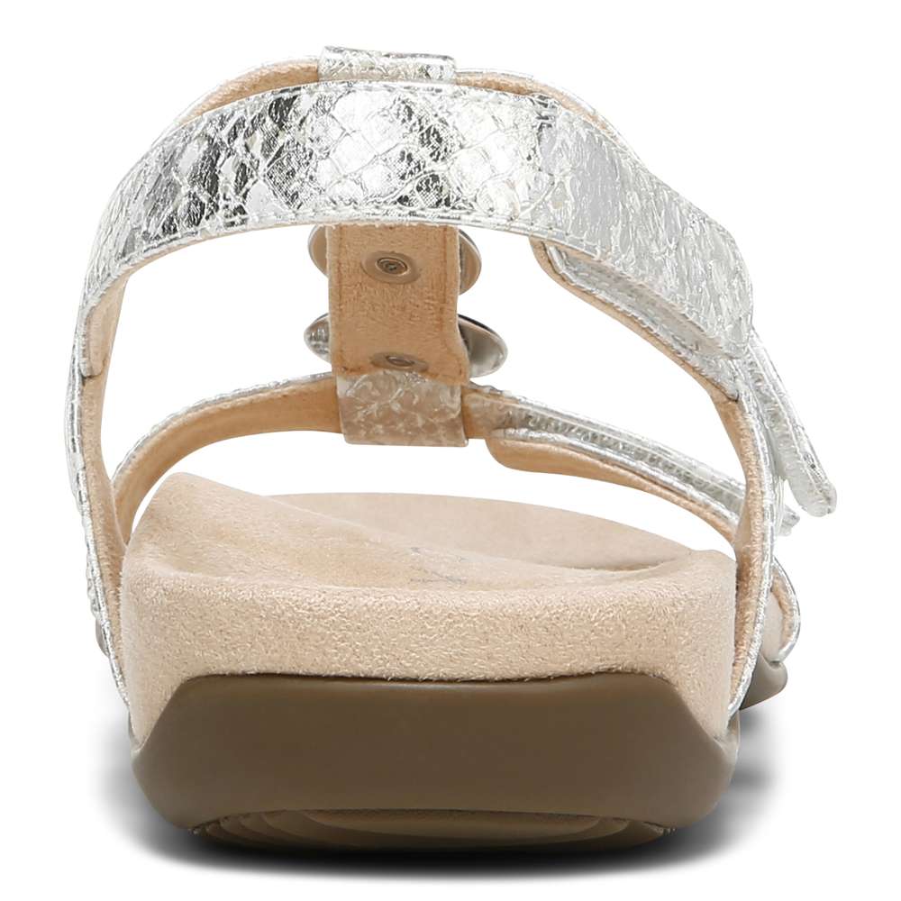 Farra Adjustable Sandal - White Snake