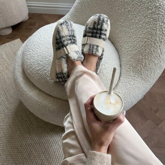 Lifestyle image for Imogen Slipper - Cream Multi