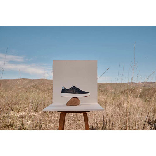 Lifestyle image for Kimmie Court Sneaker - Black Silver