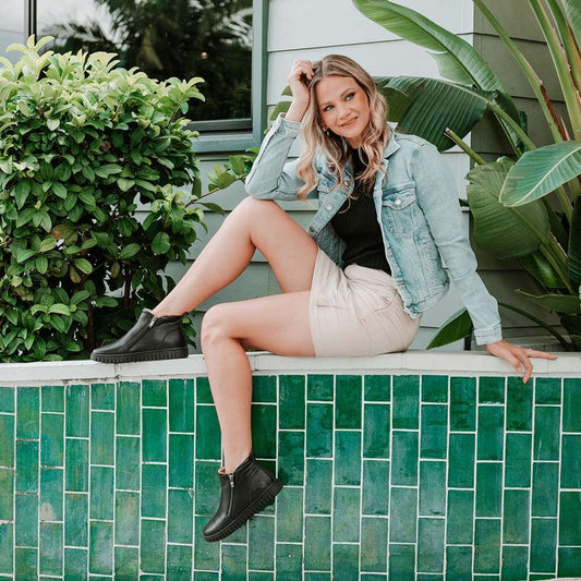 Lifestyle image for Leni Zip Boot - Black