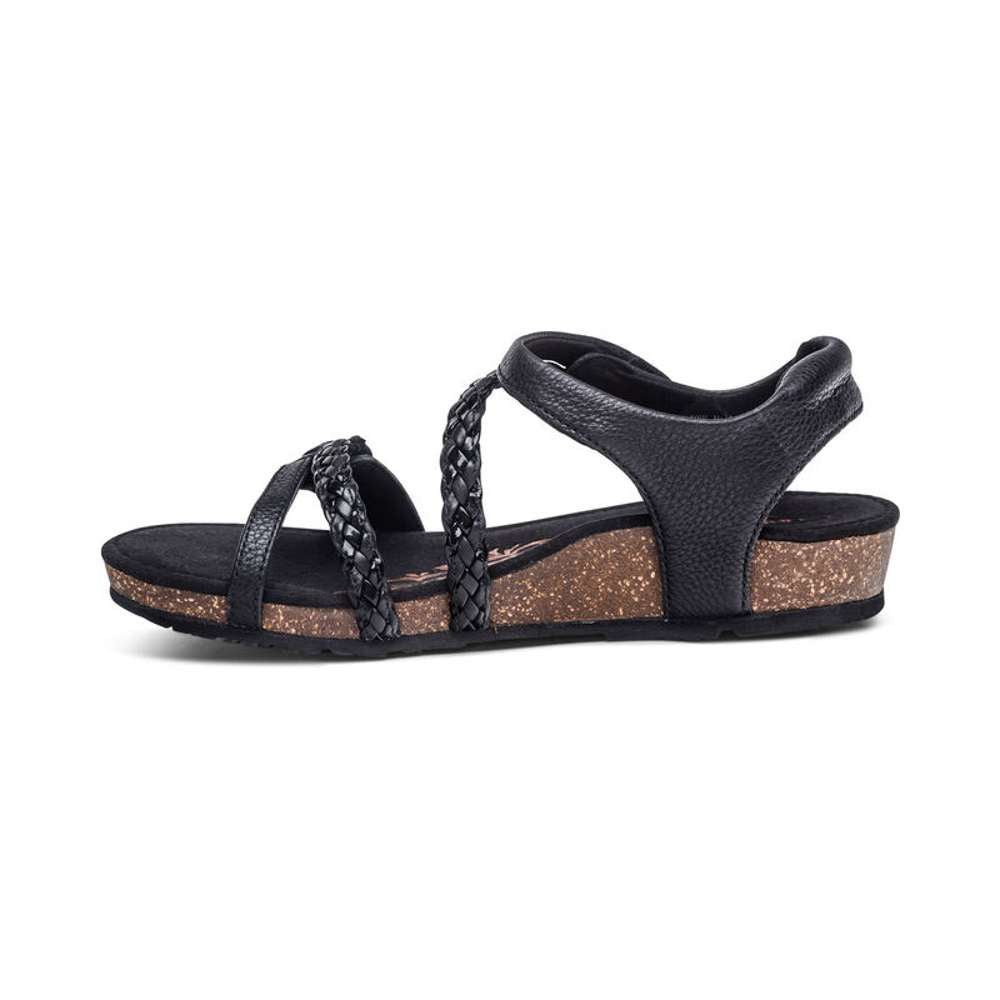 Jillian Braided Sandal - Black