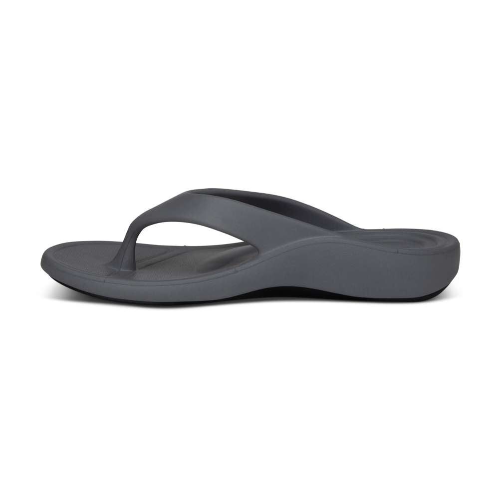 Maui Women's Toe Post Sandal - Grey