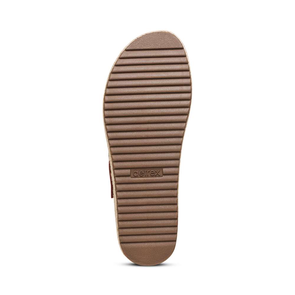 Vania Arch Support Platform Sandal - Cognac
