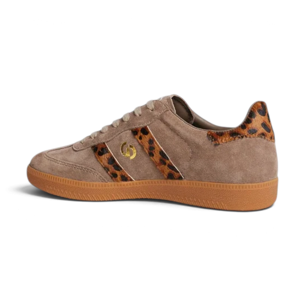 2001 Parallel Casual Sneaker - Walnut/Leopard Suede