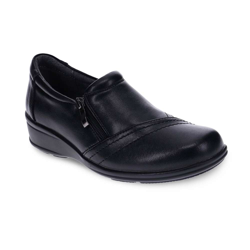 Leanne Zip Loafer - Black
