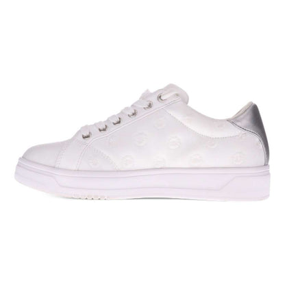 Paisley Floral Sneaker - White/Silver Patch