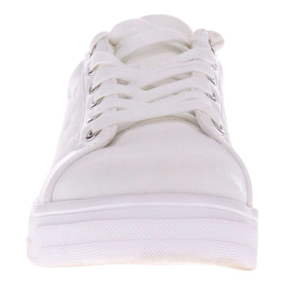 Paisley Floral Sneaker - White/Silver Patch