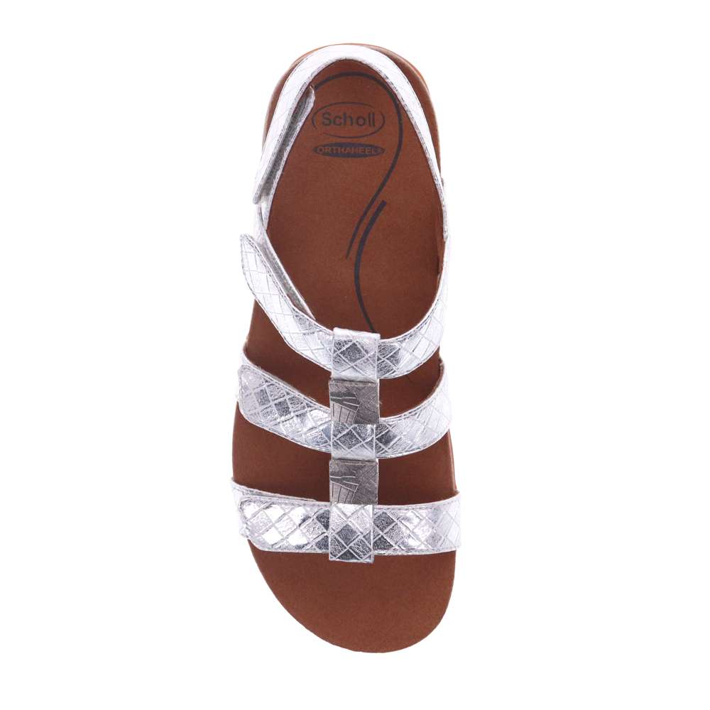 Acton Adjustable Sandal - White/Silver