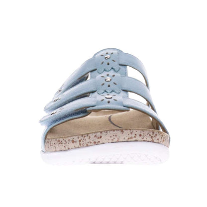 Andrea Slide Sandal - Light Blue