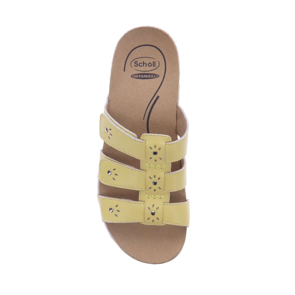 Andrea Slide Sandal - Yellow