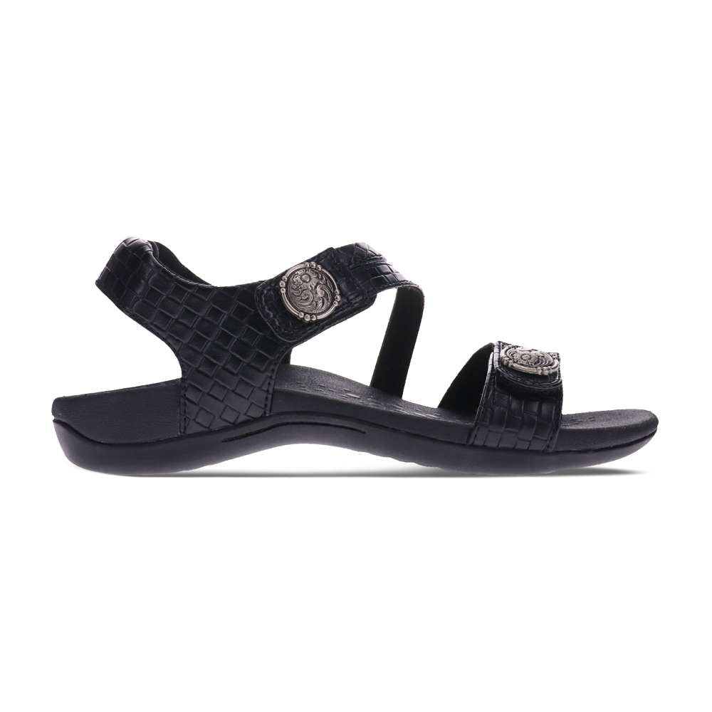 Arianna Brick Sandal - Black Brick