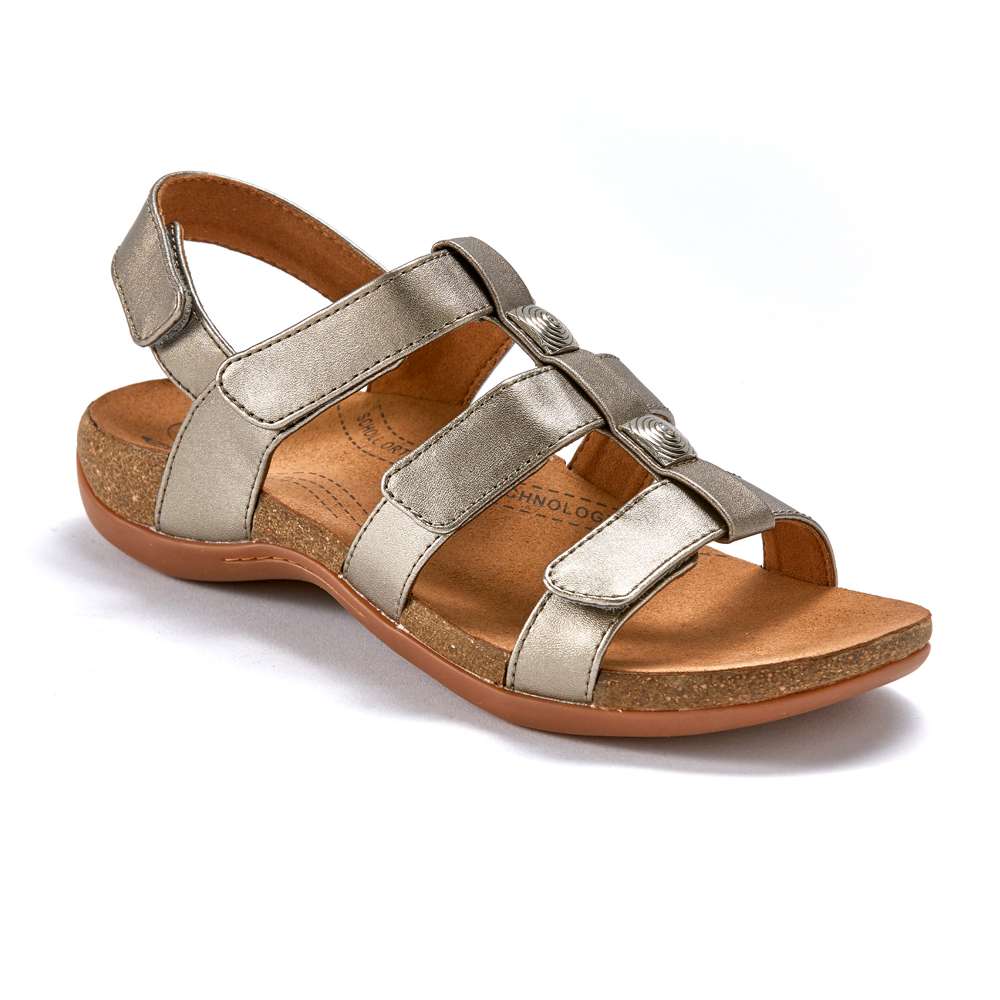 Aztec Backstrap Sandal - Pewter