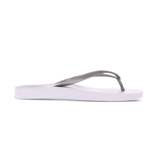 Fiji Toe Post Sandal - White/Silver