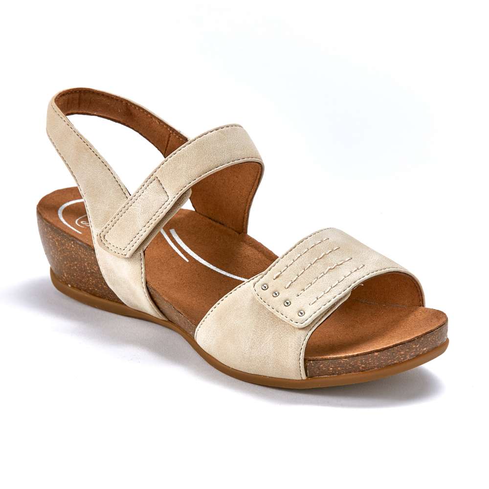 Jasmin Adjustable Wedge - Beige