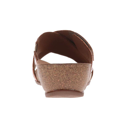 Jean Brick Wedge - Brown