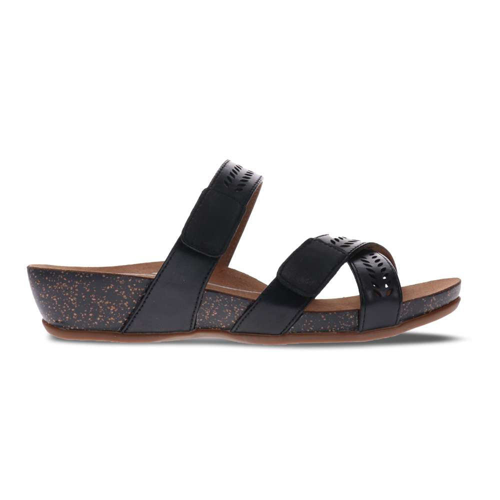 Joan Slide Wedge - Black