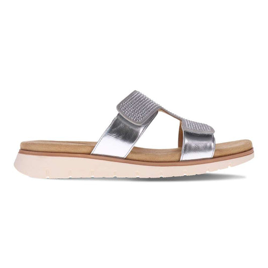 Nola Sandal - Lt Grey/Rhinestone