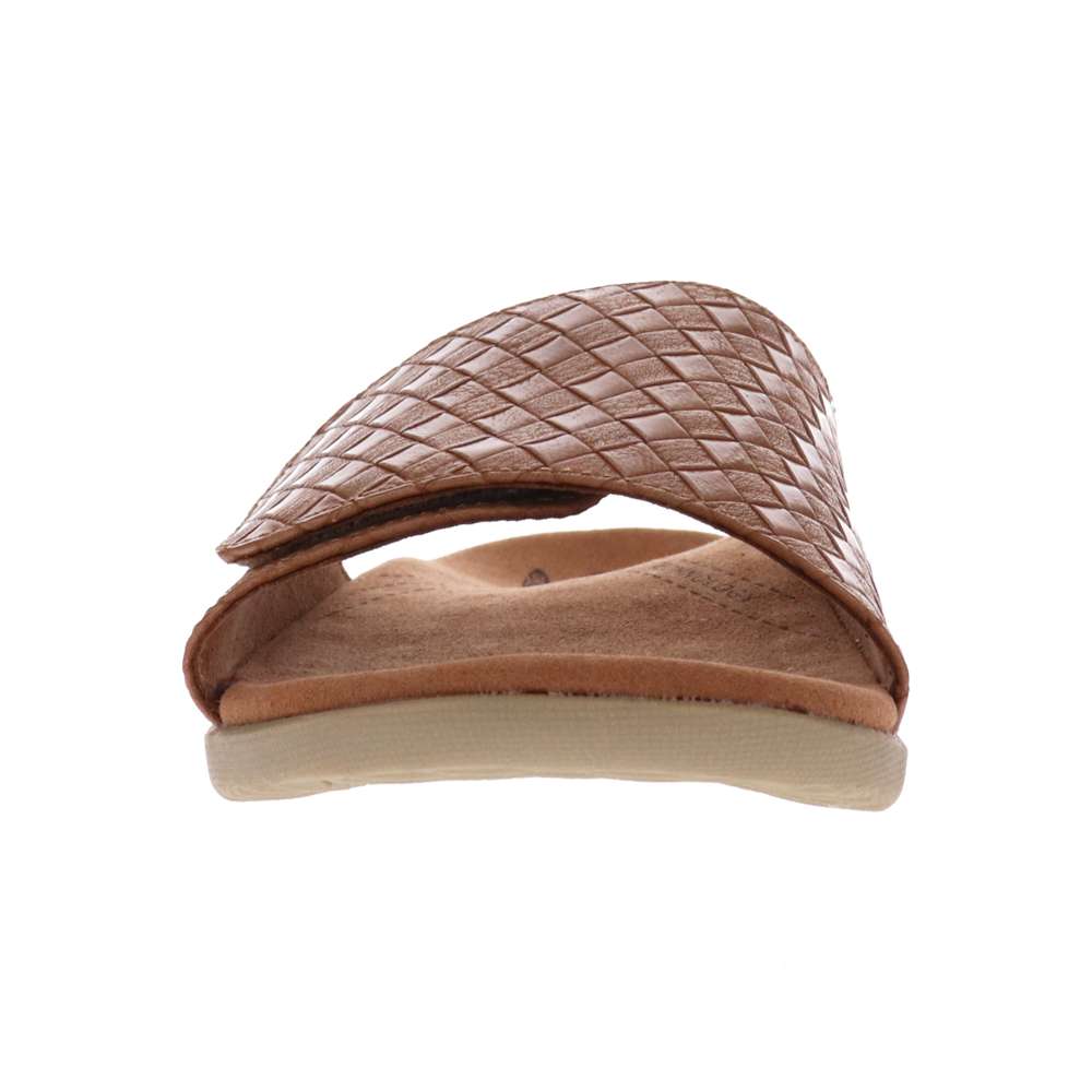 Samos Weave Slide Sandal - Brown
