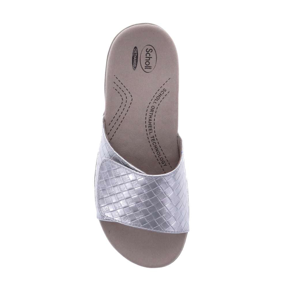 Samos Weave Slide Sandal - Silver