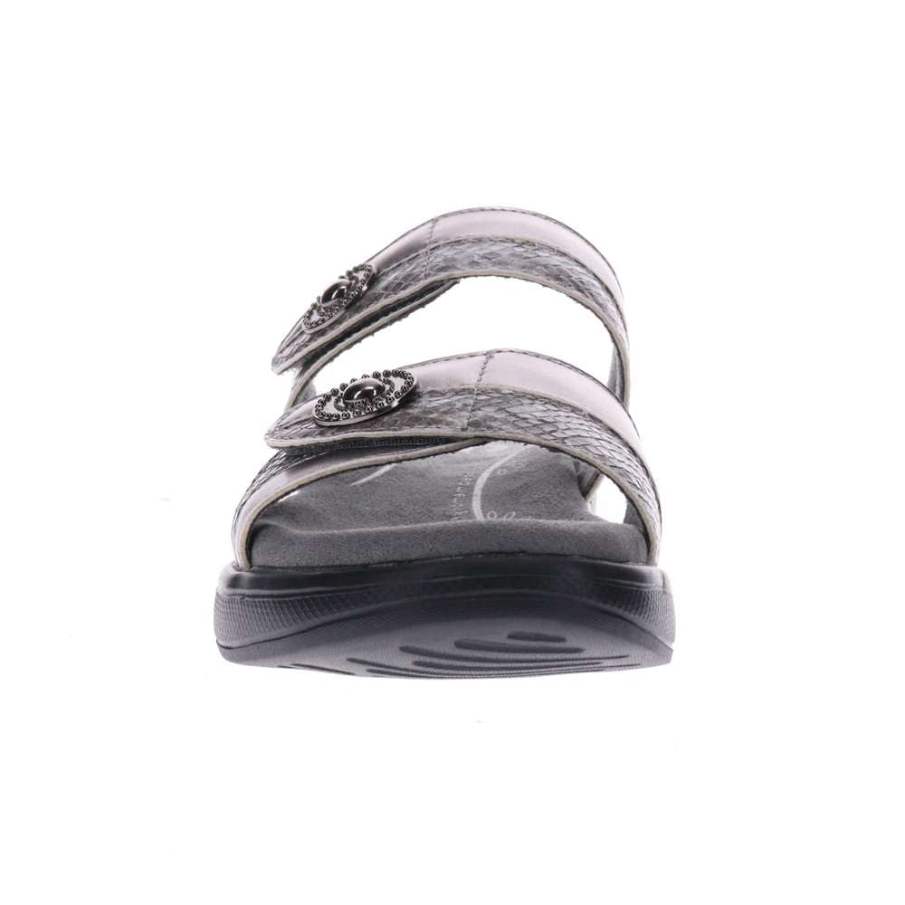 Sarah Slide Sandal - Pewter