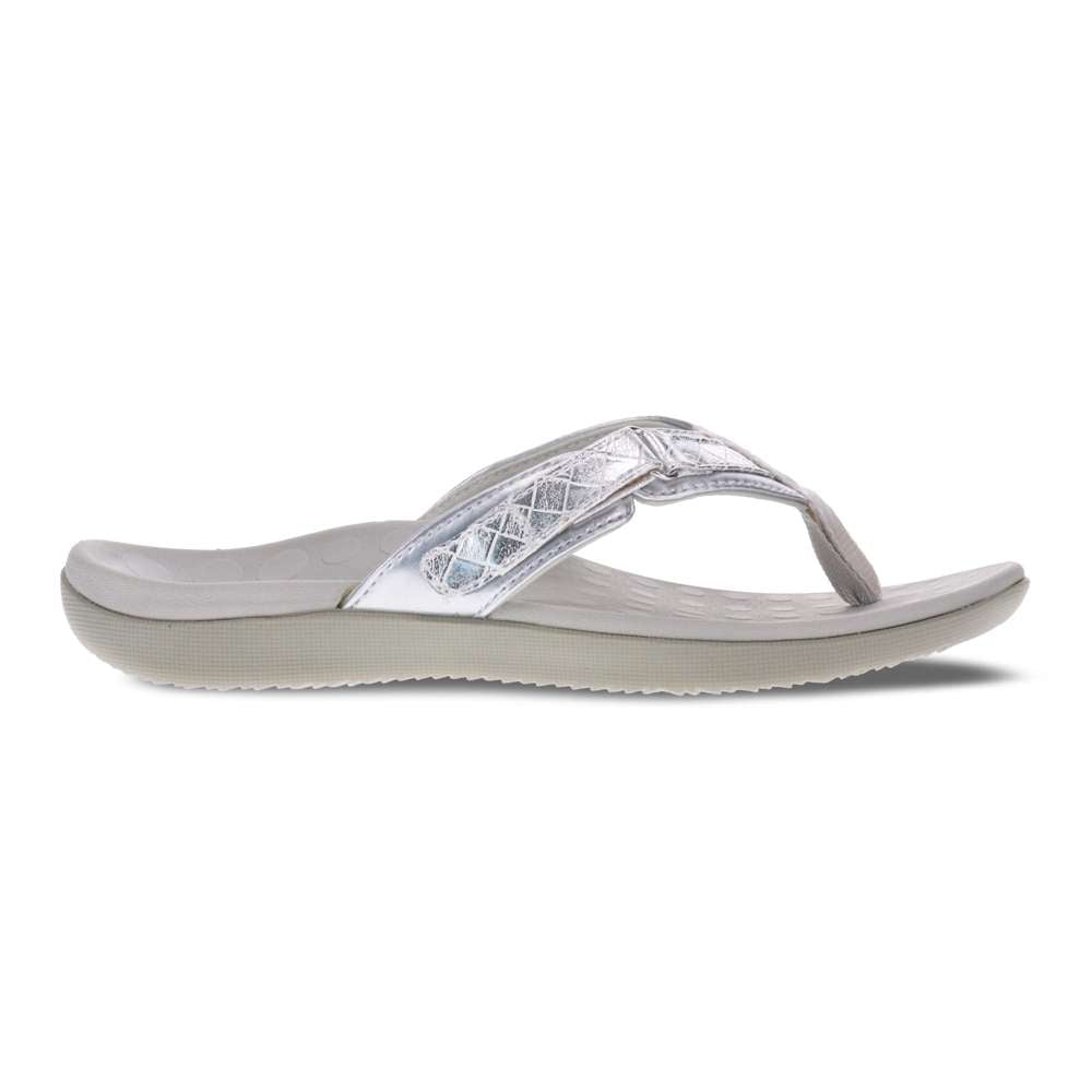 Selena Toe Post Sandal - Silver