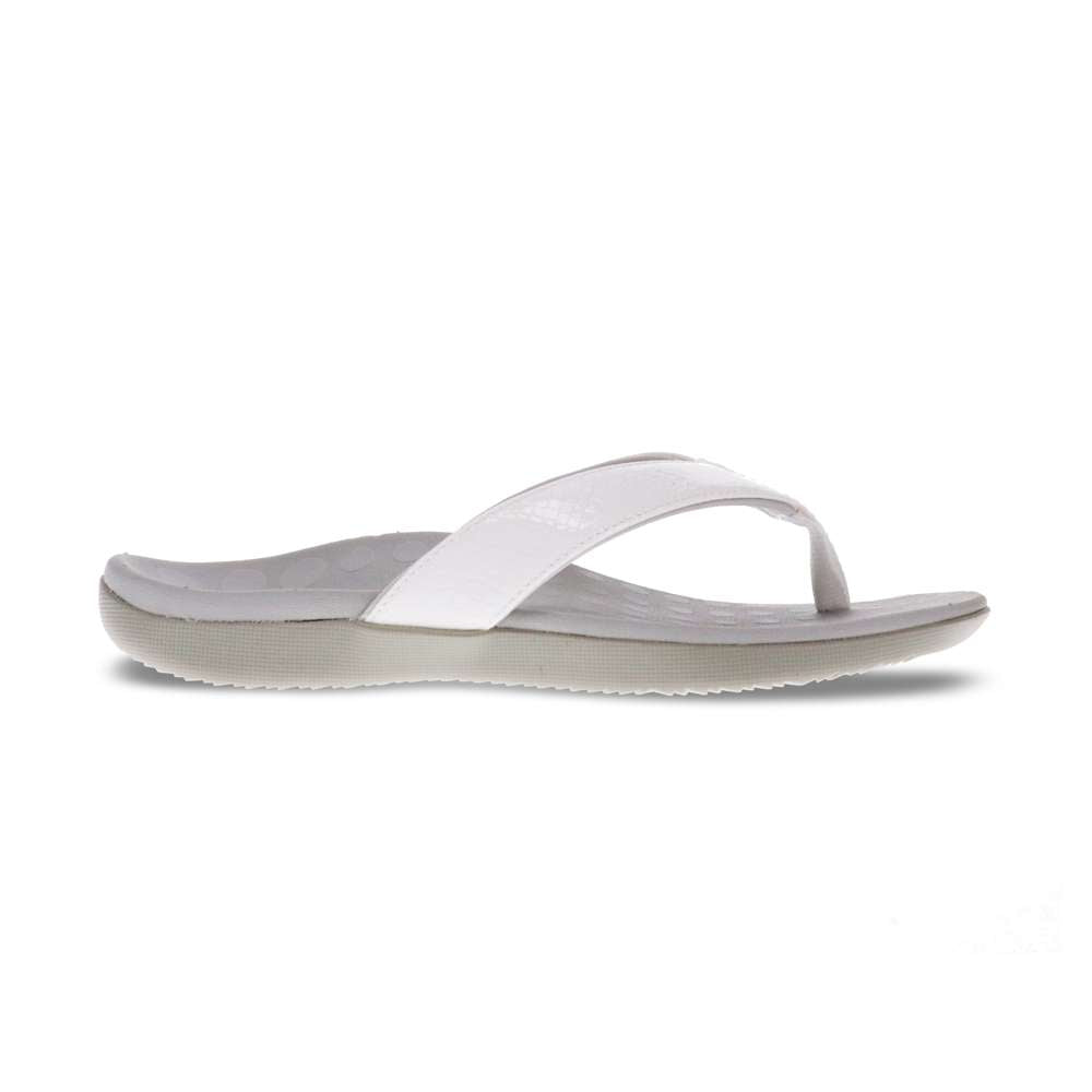 Sonoma Reptile Toe Post Sandal - White Reptile