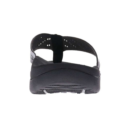 Spangle Toe Post Sandal - Black