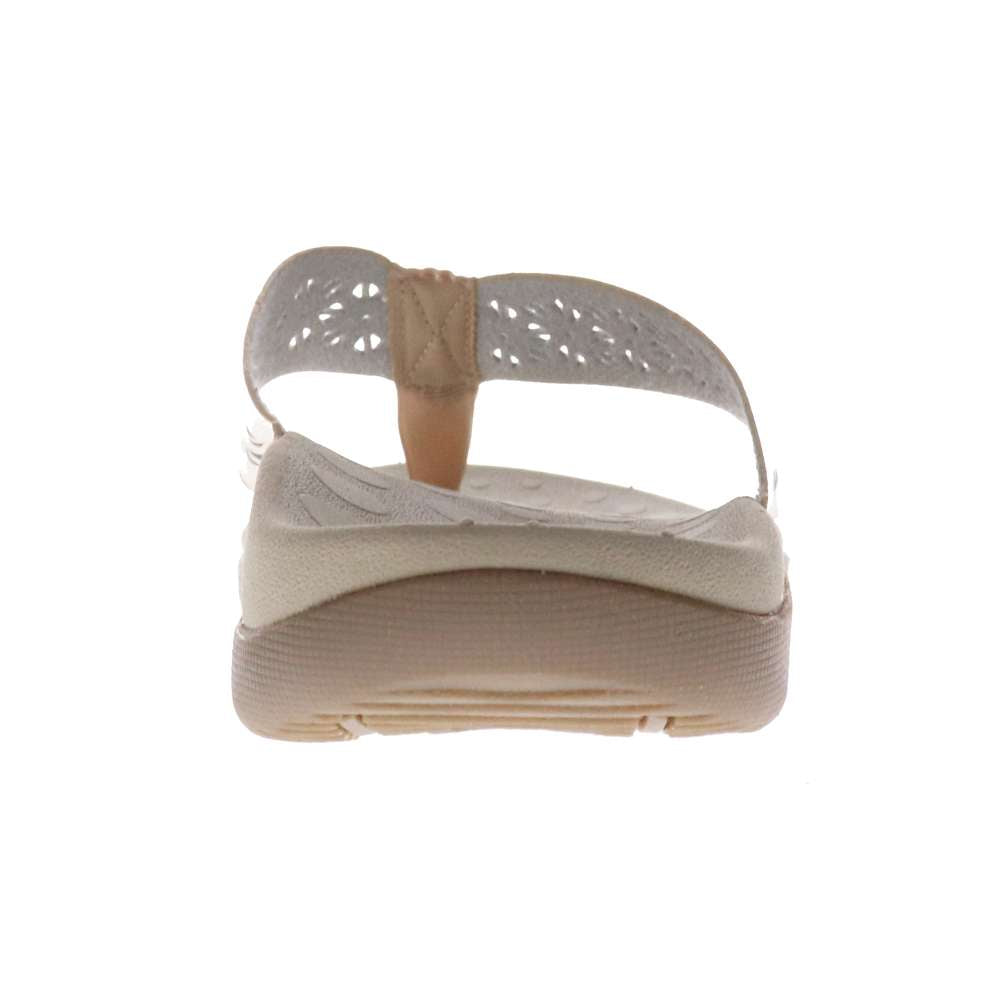 Spangle Toe Post Sandal - Soft Gold