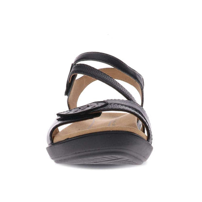 Tana Wedge Sandal - Black