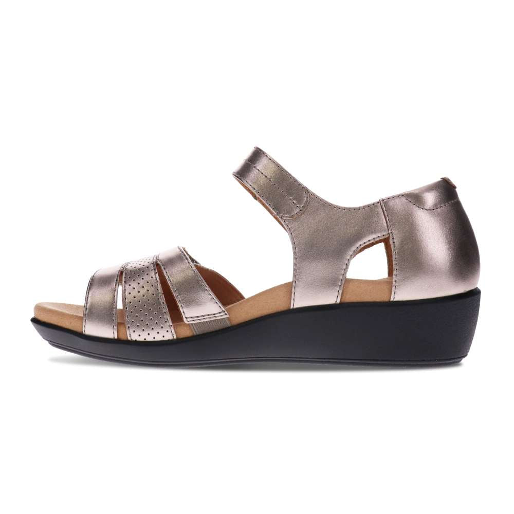 Tavia Adjustable Sandal - Pewter