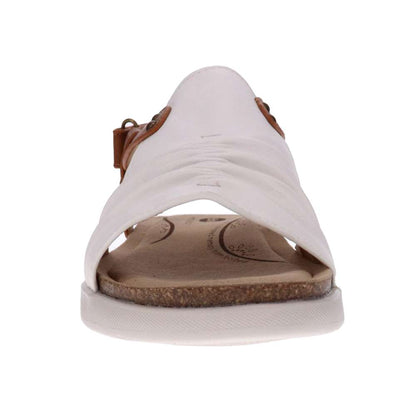 Tyler Backstrap Sandal - White/Tan