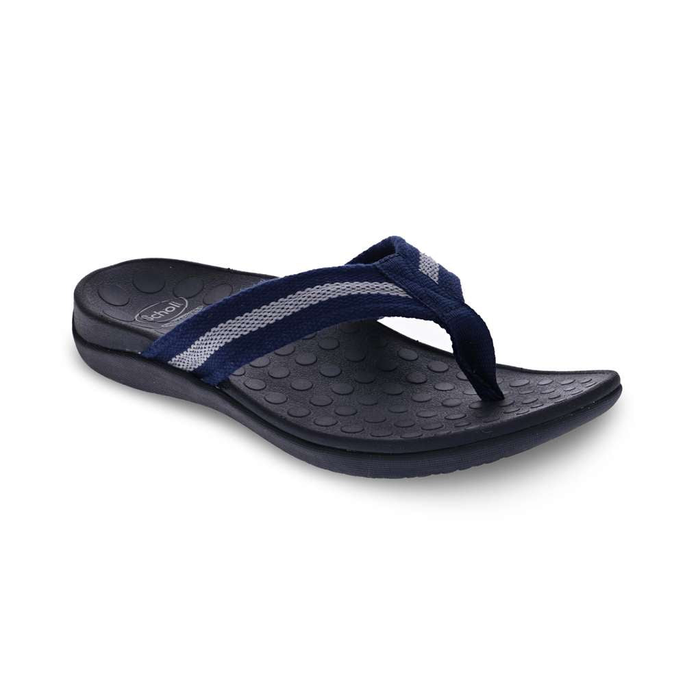 Whack Toe Post Sandal - Navy/Grey