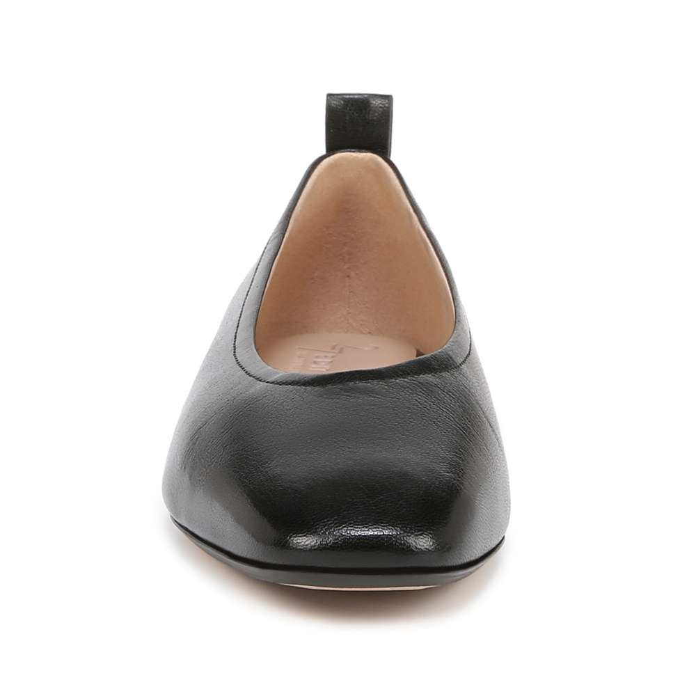 Carla Flat - Black Leather