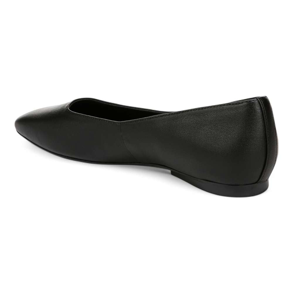 Chelsea Ballet Flat - Black Leather