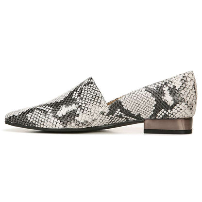 Collette Loafer - Black/White Snake