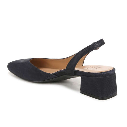 Jayla Sling Back Heeled Sandal - Istmo Navy