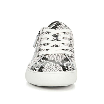 Macayla Casual Sneaker - Black/White Snake