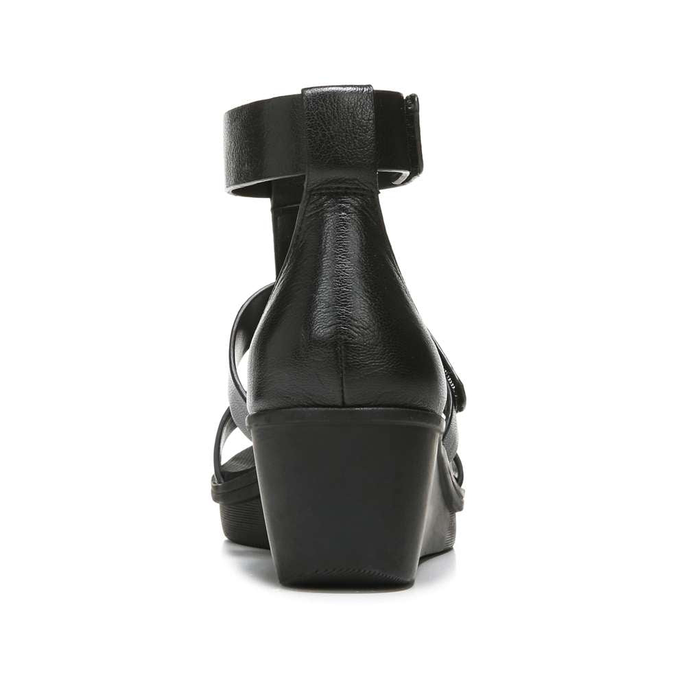 Rylan Wedge Sandal - Black