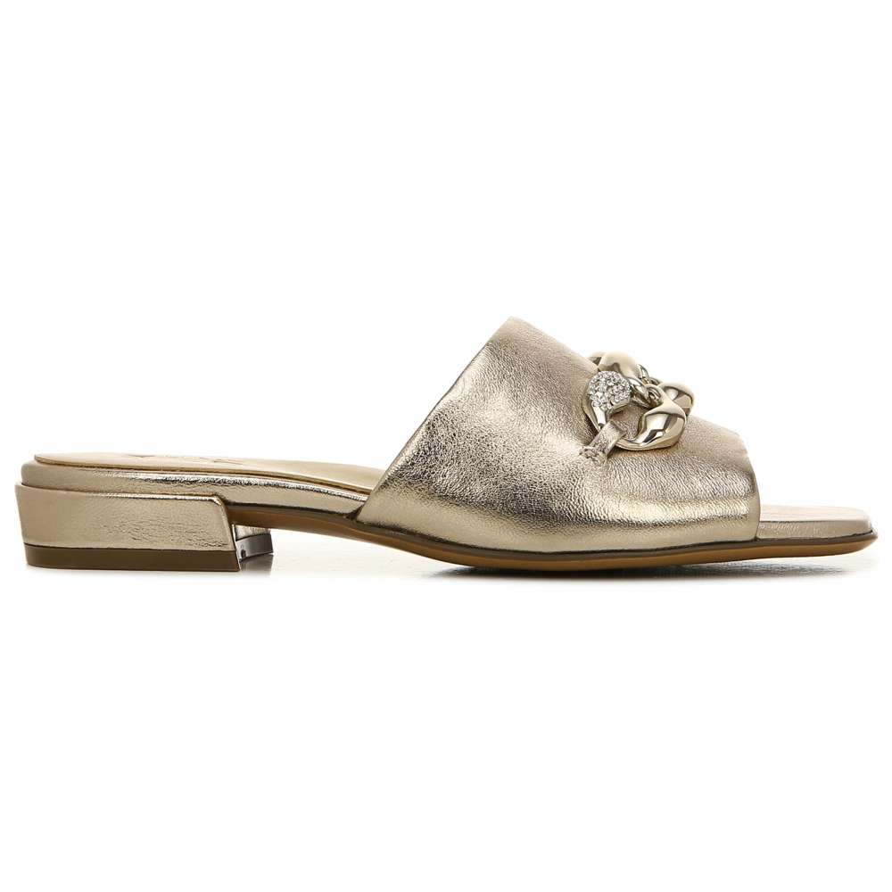 Angie Dress Slide Sandal - Warm Silver