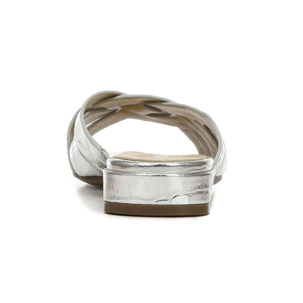 Ashford Slide Sandal - Silver Croc