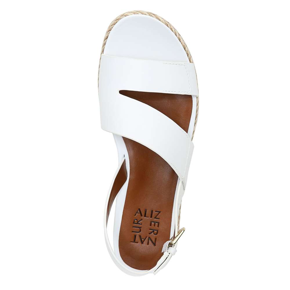 Jasmin Platform Sandal - White