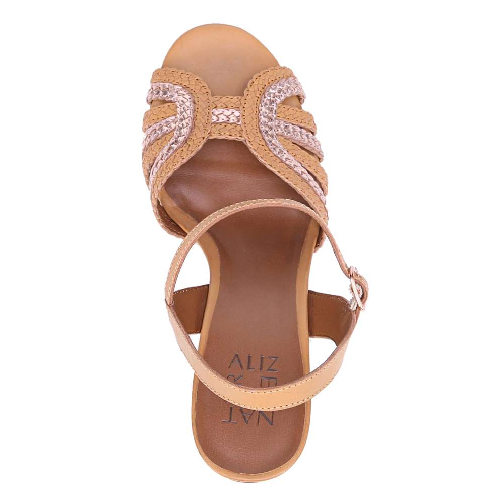 Kingston Heeled Sandal - Tan Multi