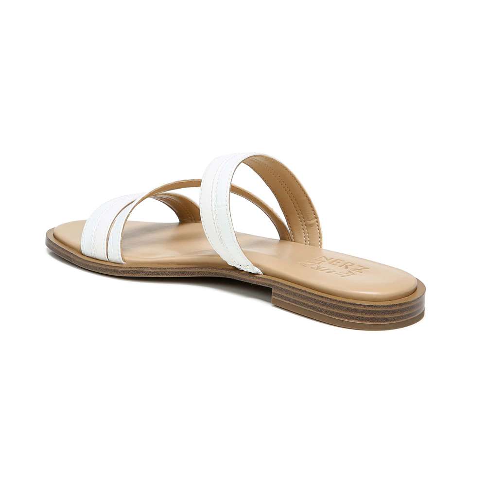 Liley Slide Sandal - White Snake