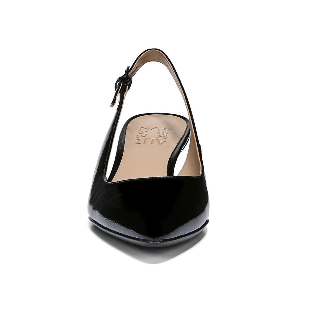 Peyton Slingback - Black Patent