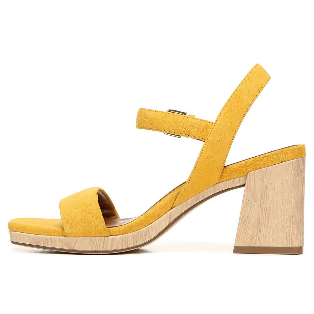 Rose Block Heel - Sunset
