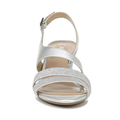 Taimi Heeled Sandal - Silver