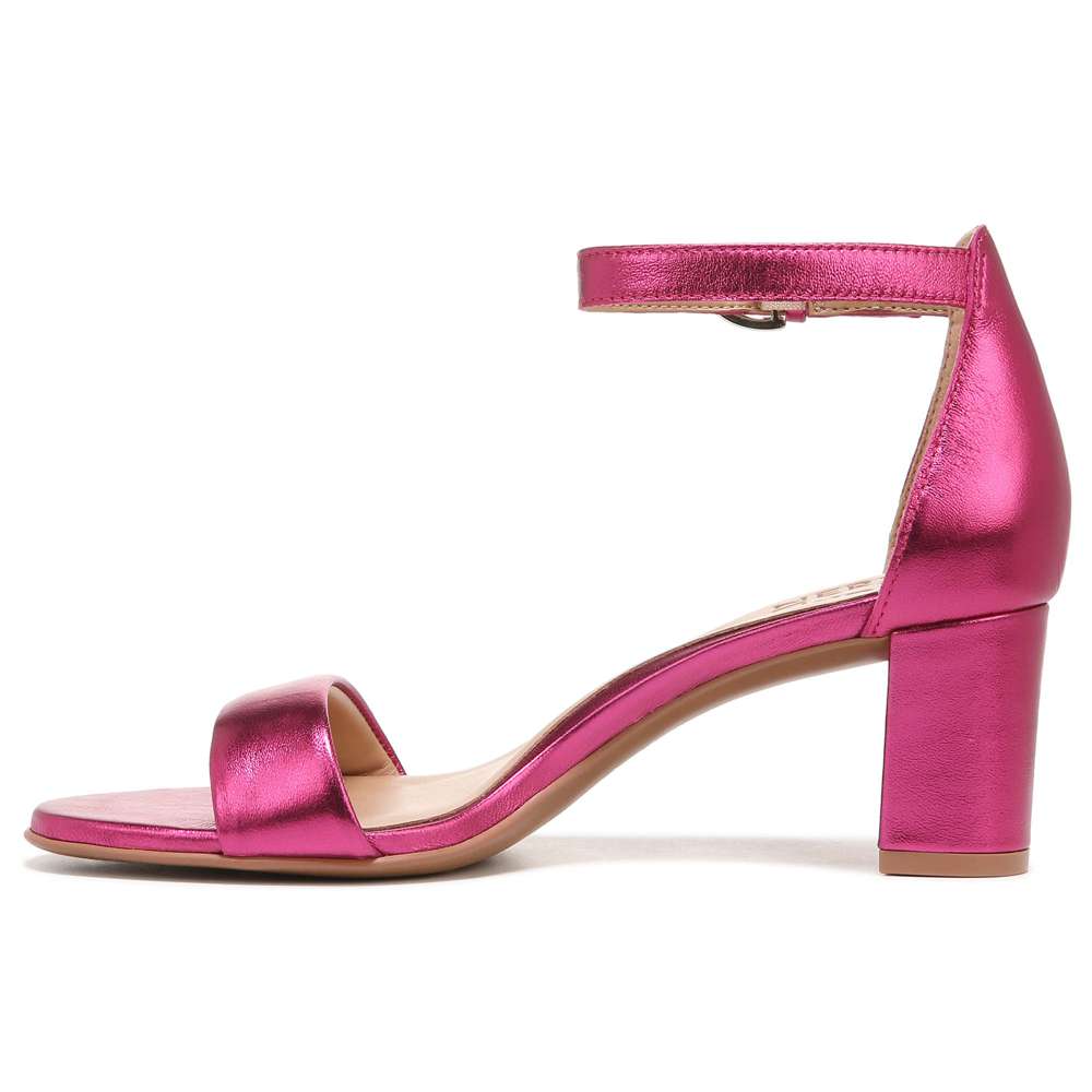 Vera Dress Sandal - Fuchsia Leather
