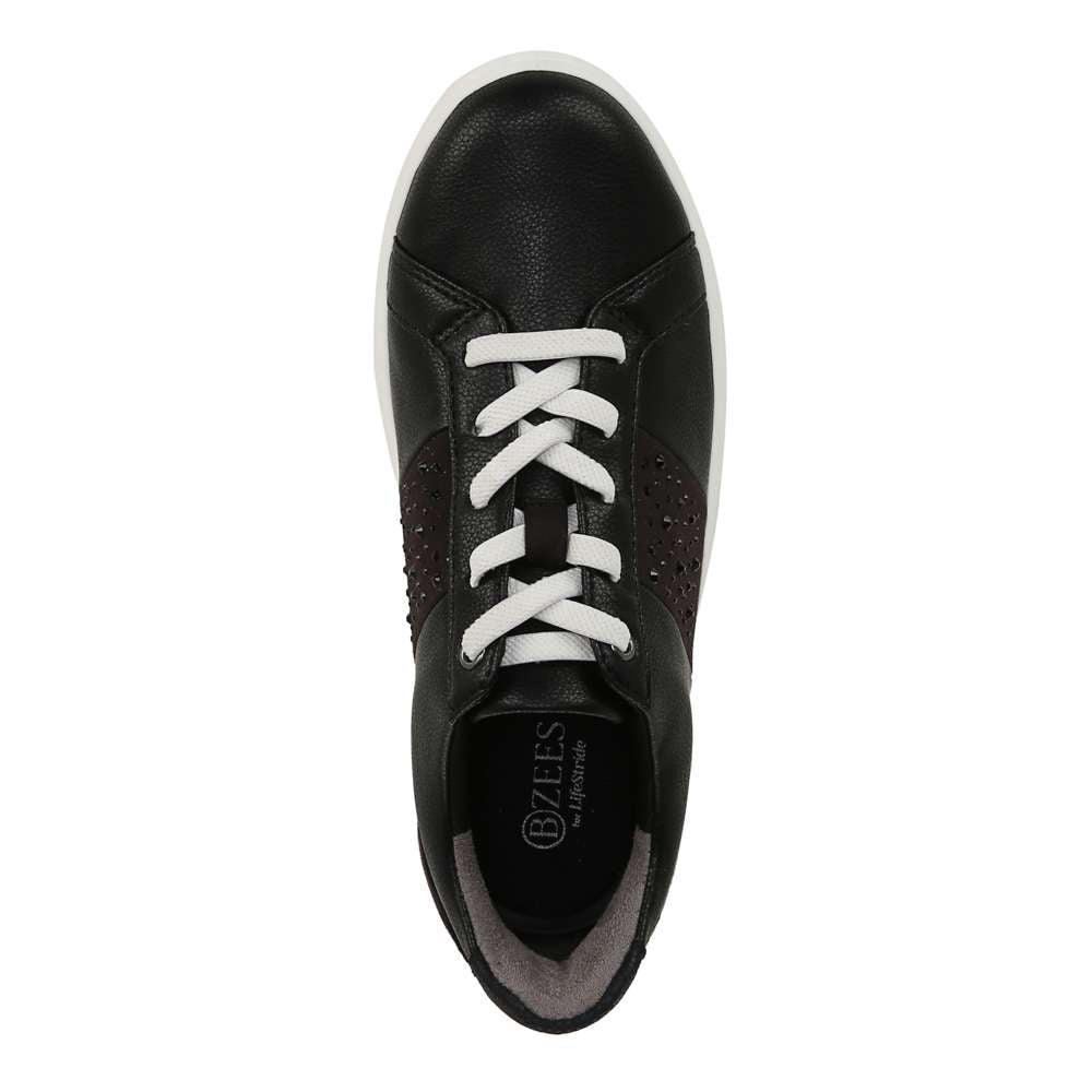 Happy Friday Lace Up Sneaker - Black